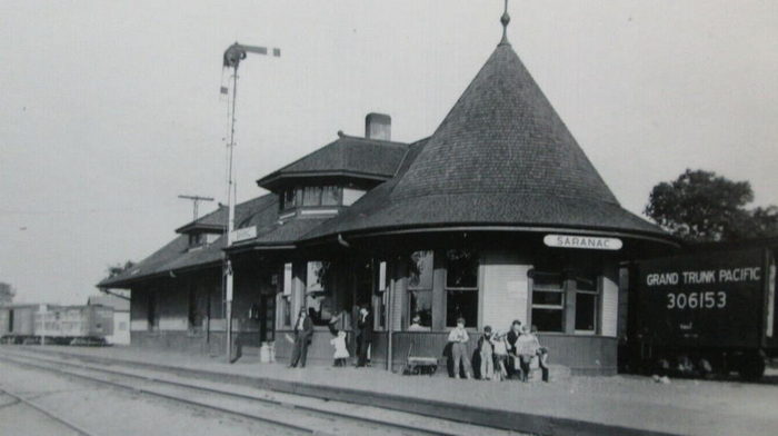 Saranac - Old Post Card Photo (newer photo)